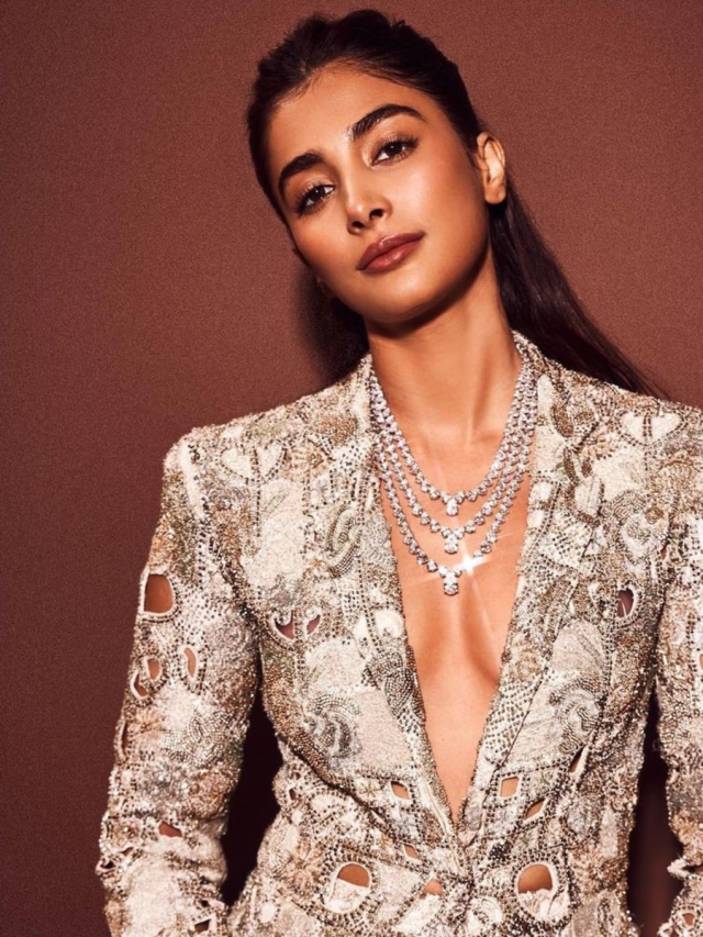 Pooja Hegde’s love for heavily embellished outfits